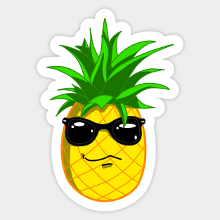 Adorable Sunglasses Pineapple Sticker